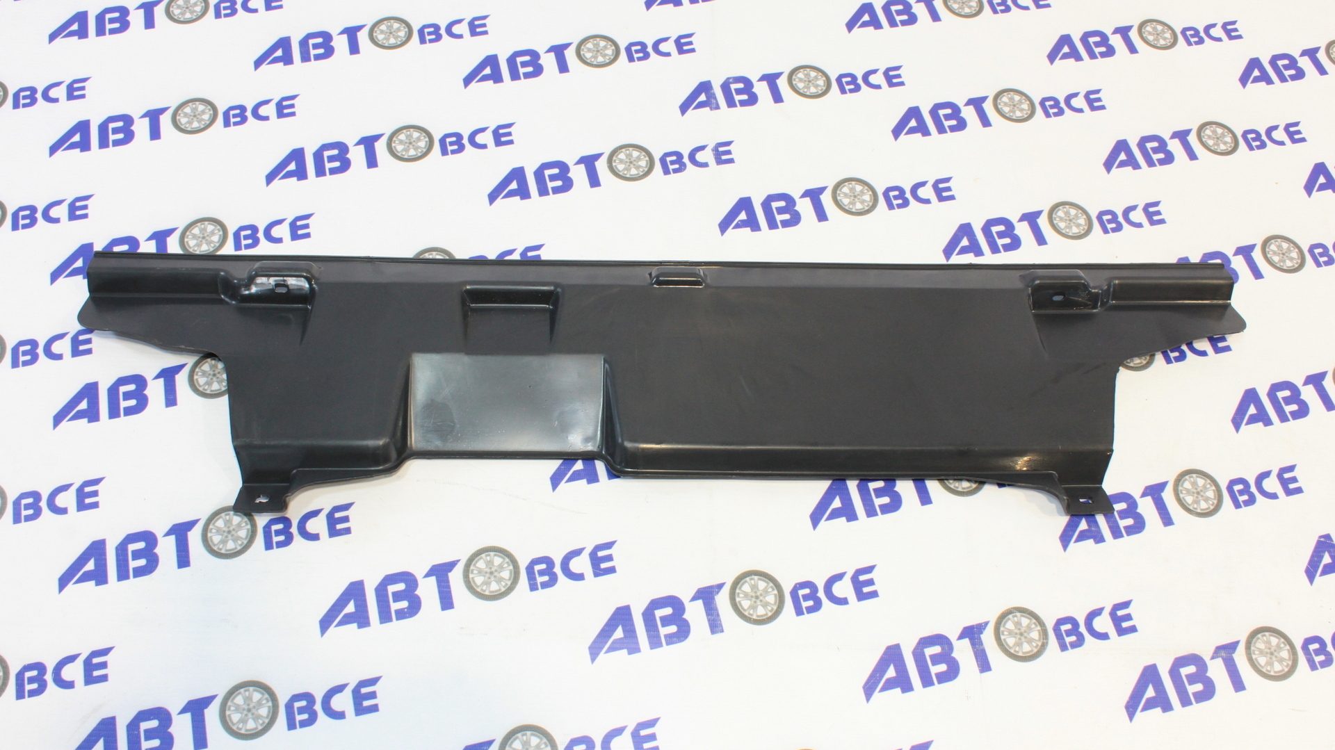 Решетка радиатора (накладка передней панели-верхняя) ВАЗ-2113-2114-2115 черная Сызрань 